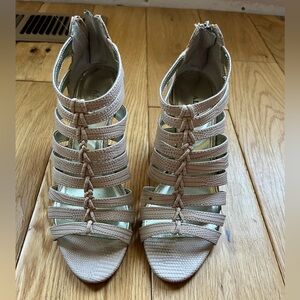 Alfani Nude Leather “Menny City,” size 7, rarely worn!